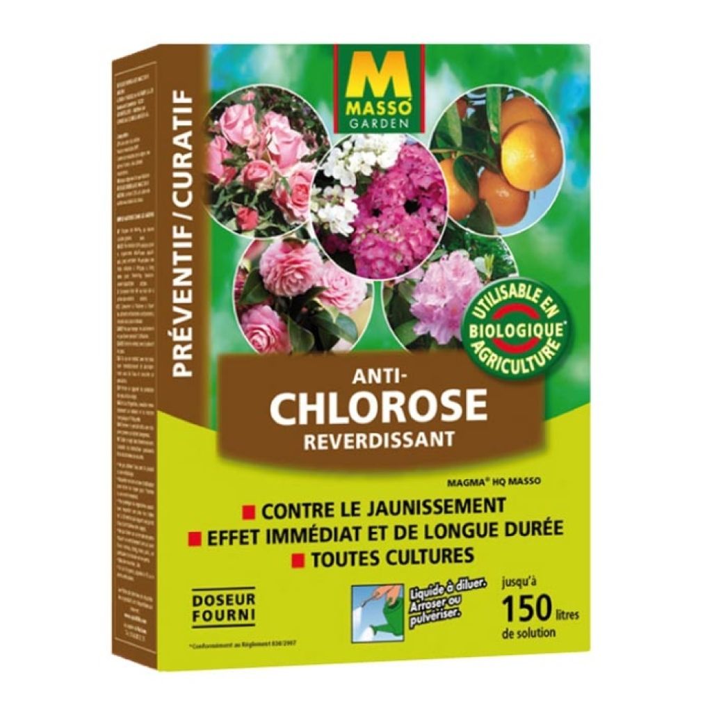 Anti-Chlorose reverdissant Magma Masso Utilisable en Agriculture Biologique étui 150 g