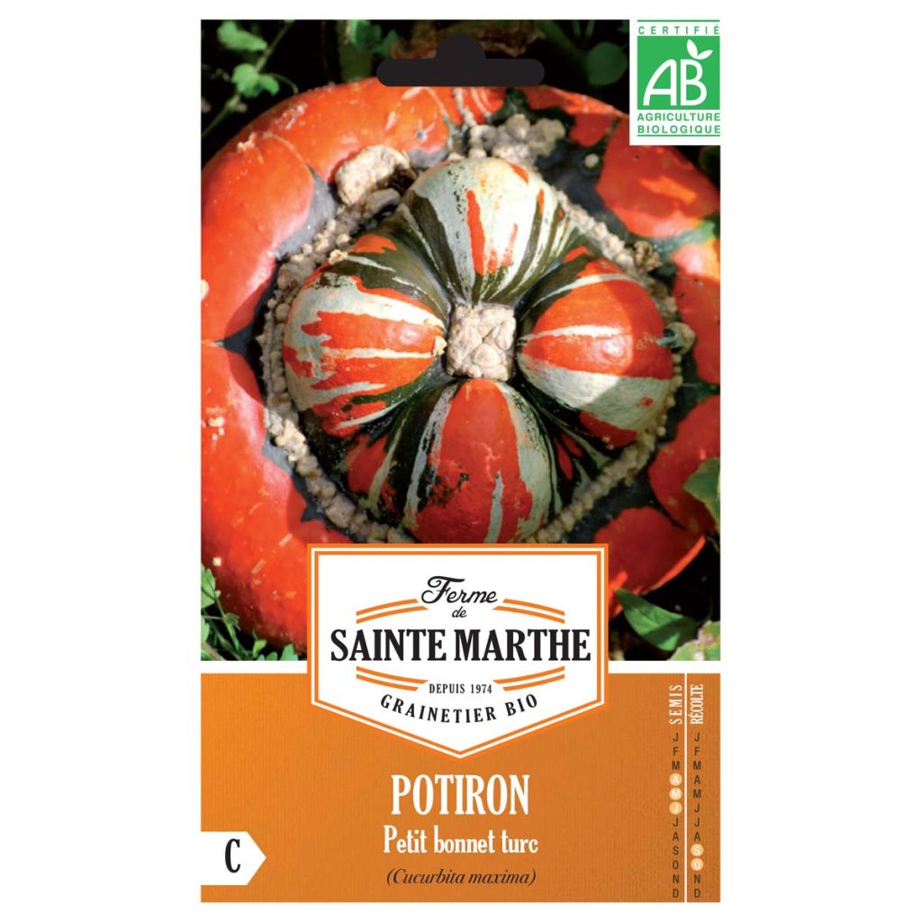 Zucca Turbante turco Bio - Ferme de Sainte Marthe