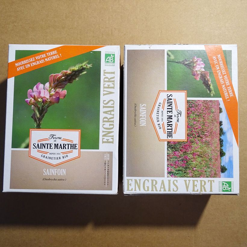 Esempio di esemplare Sainfoin Bio - Engrais vert - Ferme de Sainte Marthe Graines come consegnato