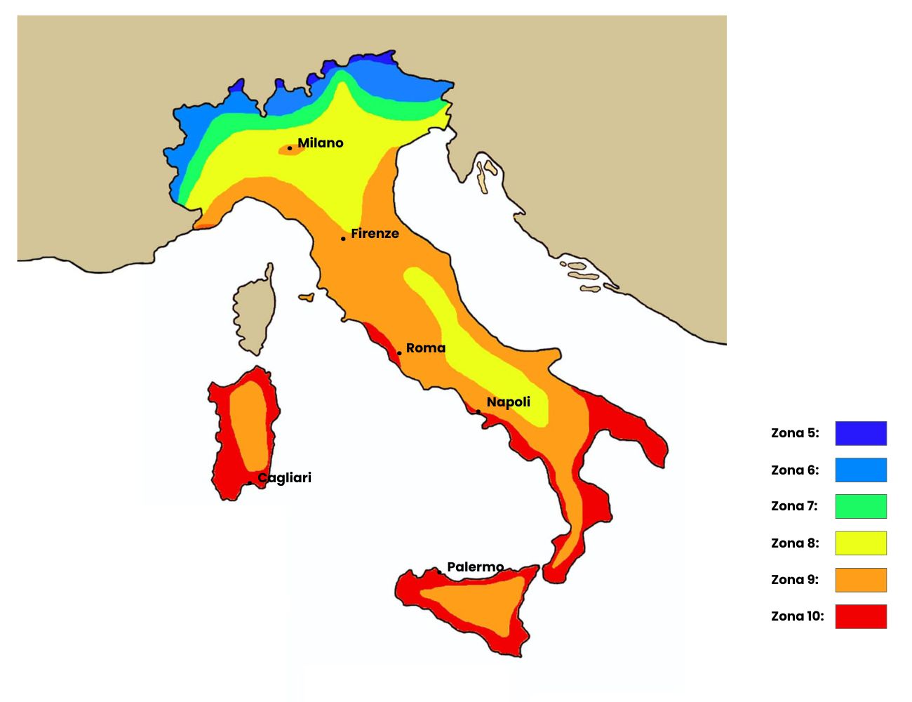 Mappa della rusticità